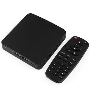 A31 Quad Core Android TV Box 4K Video 2GB 8GB Camera RJ45 Remote Control - Black